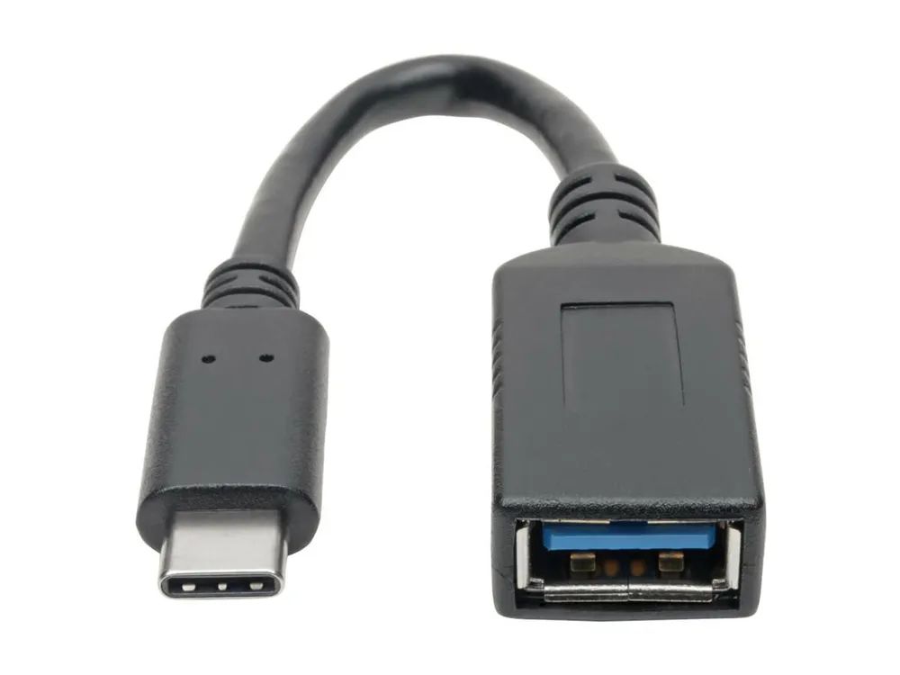 Tripp Eaton Tripp Lite Series USB Type-C to USB Type-A Adapter Cable, M/F, 3.1, Gen 1, 5 Gbps, USB-IF, 6 in. - Thunderbolt 3 - USB-Adapter - USB-C (M)