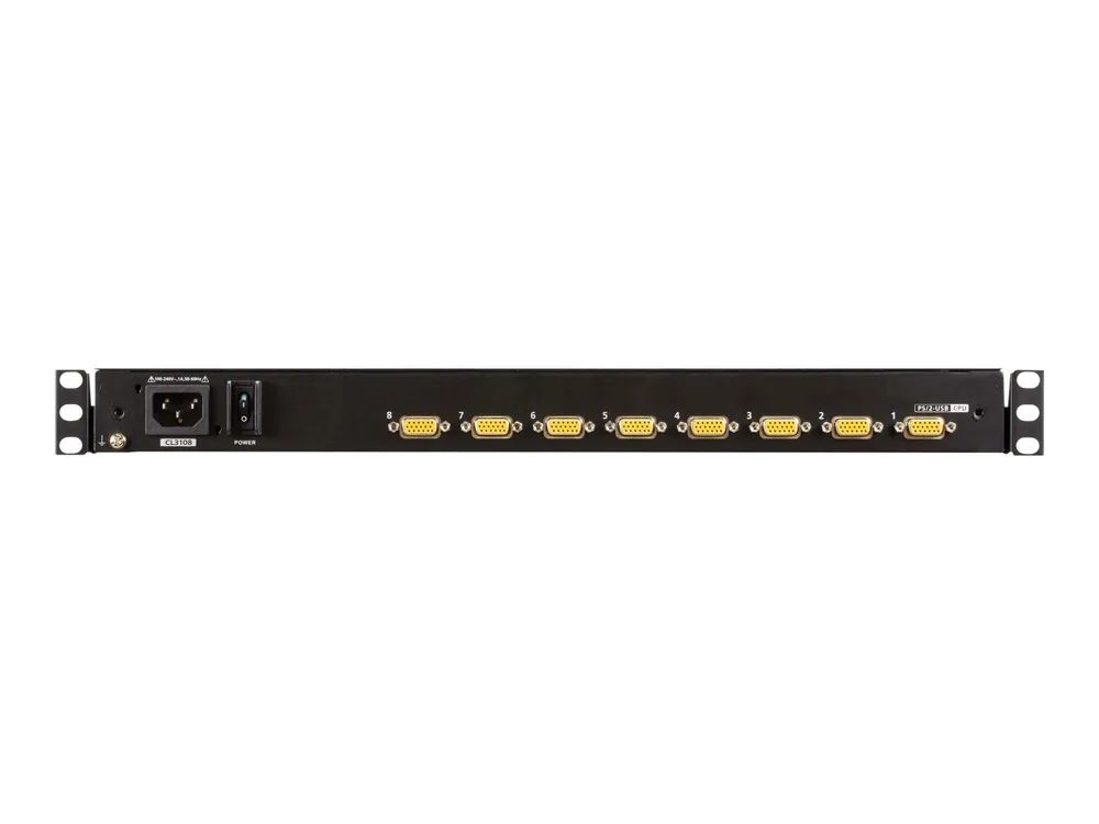 ATEN LCD KVM Switches - KVM-Konsole mit KVM-Switch - 8 Anschlüsse - PS/2, USB - 47 cm (18.5")