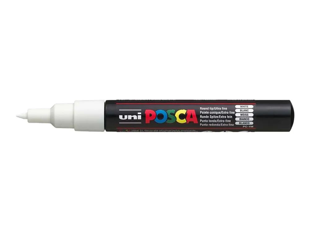 Uni-Ball POSCA - Marker - permanent - gemischte Farben - Wasserbasierte Pigmenttinte - 0.7-1 mm - extrafein (Packung mit 16)