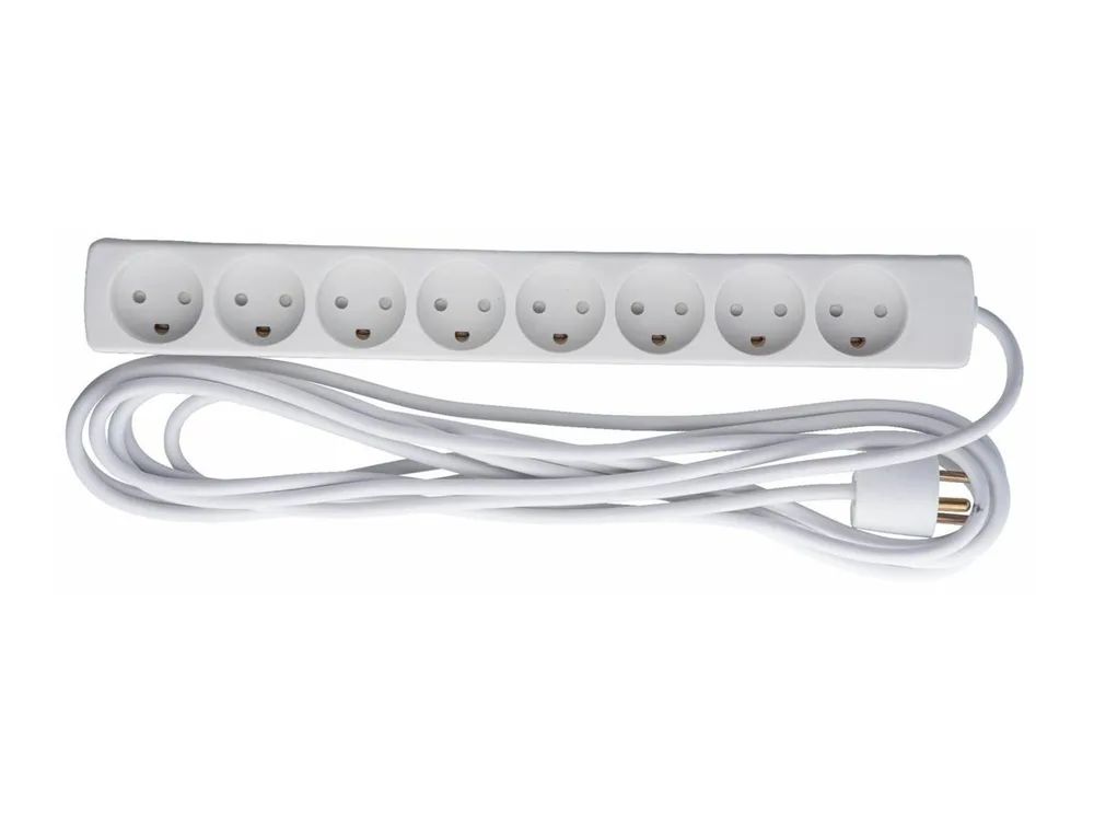 MicroConnect Steckdosenleiste - Wechselstrom 230 V - Eingabe, Eingang Typ K - Ausgangsanschlüsse: 8 (8 x Typ K)