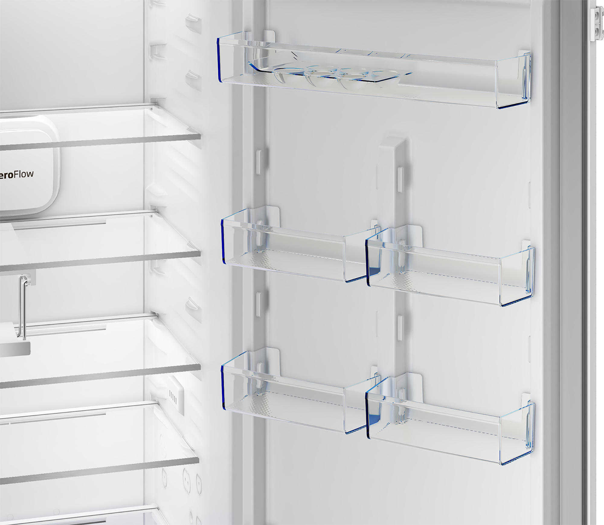 Beko B7BCNA326HS Einbau Kühl-/Gefrierkombi, Nutzinhalt:300 L, mit Schlepptürtechnik