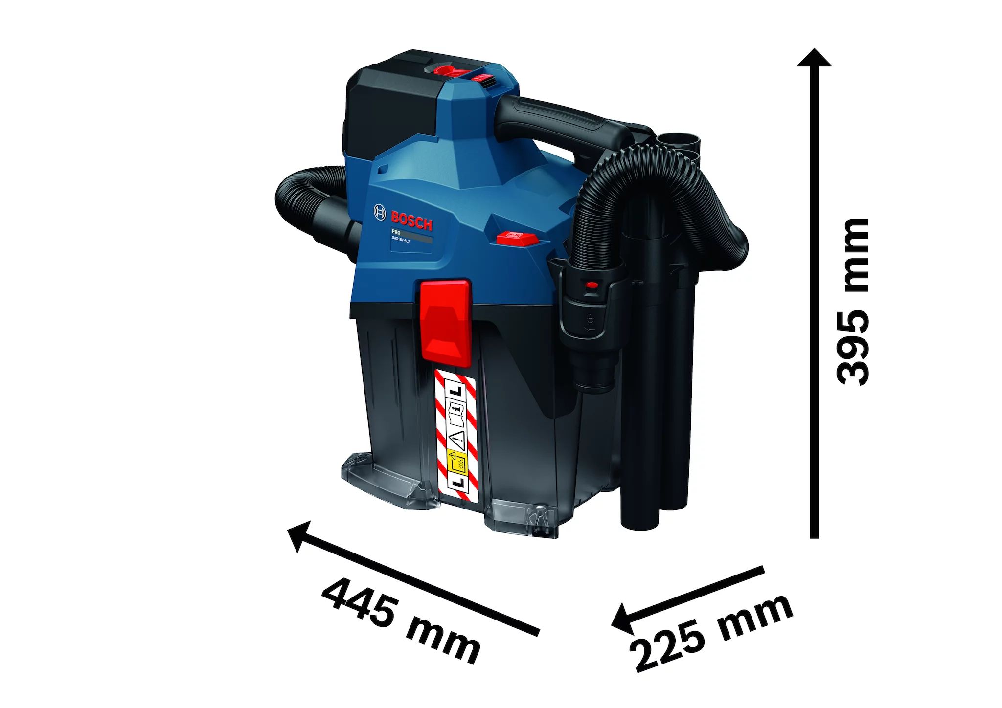 Bosch GAS18V-6LS Akku-Staubsauger inkl. Zubehör