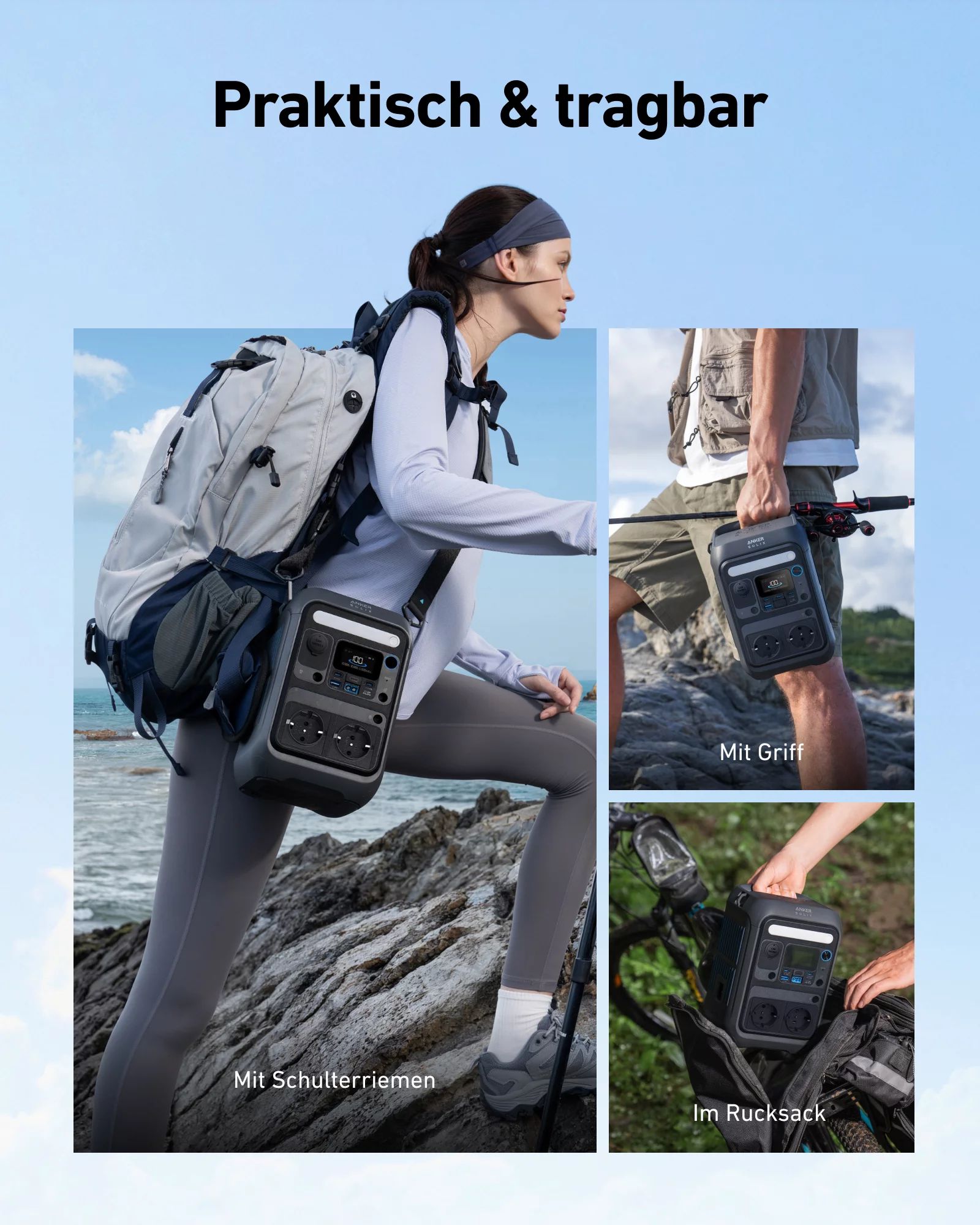 Anker Innovations SOLIX C300X DC+ PS60 Faltbares Solarpanel