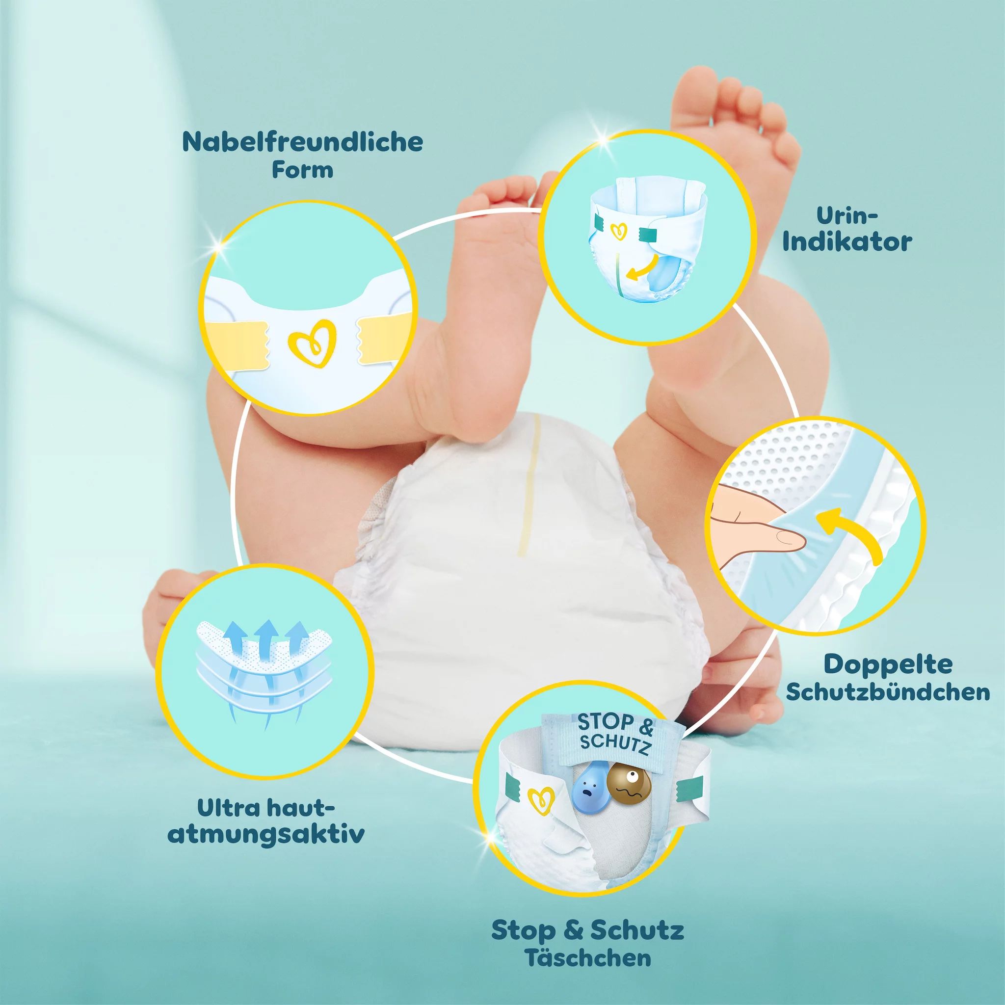 Pampers Premium Protection New Baby Gr.1 Newborn 2-5kg