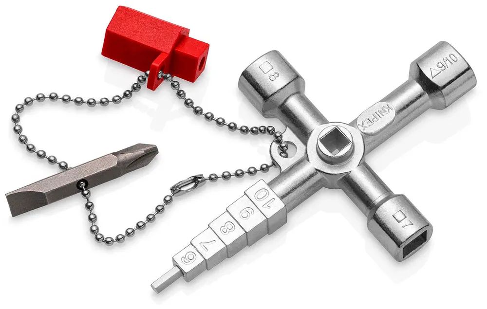 KNIPEX Profi-Key für gängige Absperrsysteme 89 mm