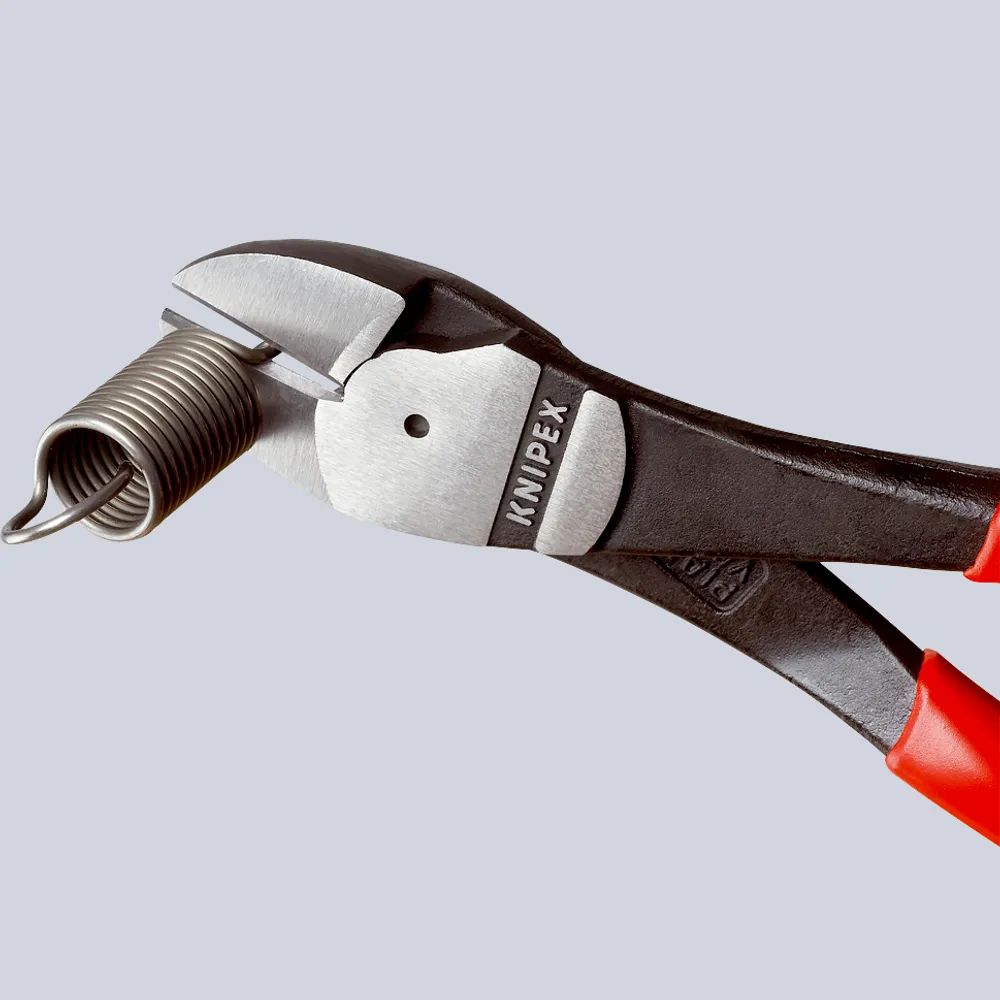 KNIPEX Kraft-Seitenschneider mit Mehrkomponenten-Hüllen verchromt 140 mm