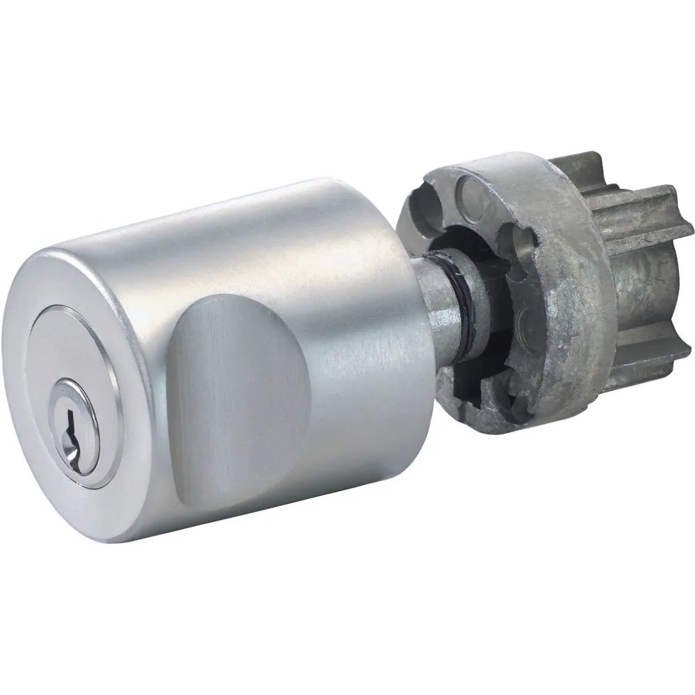 JUNIE 3541 ASS Zylinder-Drehgriff links, verschiedensperrend, Zamak vernickelt