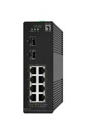 LevelOne Switch 10x GE IGS-2110P 2xSFP 8x PoE Outputs - Switch - Kupferdraht