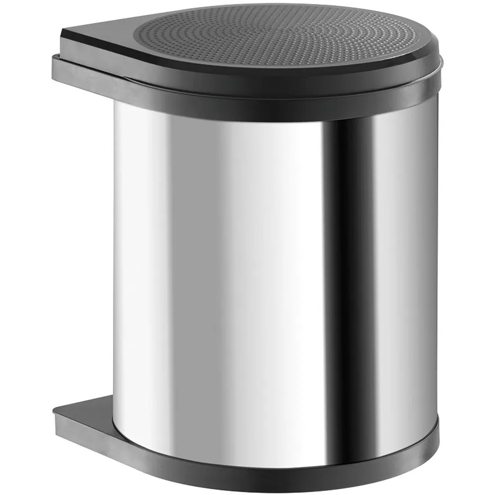 HAILO Einbau-Abfallsammler Mono 15 Liter Edelstahl/Schwarz
