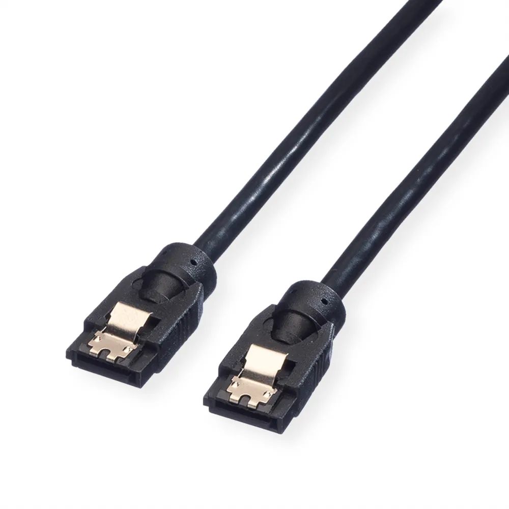 ROLINE Internes SATA 6.0 Gbit/s HDD-Kabel mit Schnappverschluss, 0,5 m
