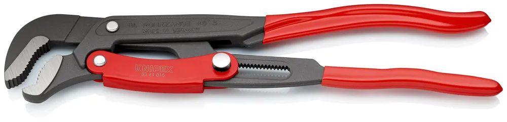 KNIPEX Rohrzange S-Maul mit Schnelleinstellung mit Kunststoff überzogen grau pulverbeschichtet 420 mm