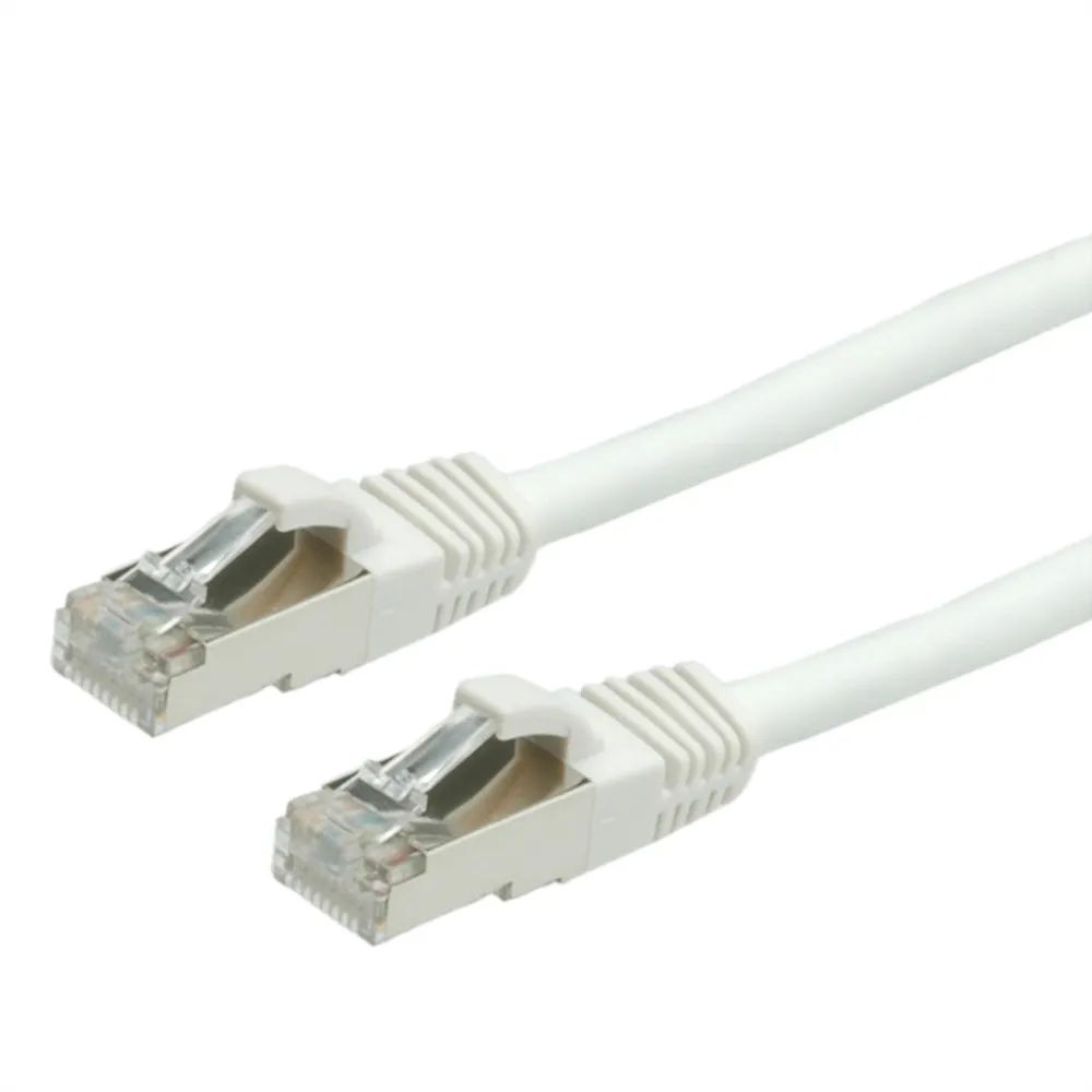 VALUE Patchkabel Cat.6 (Class E) S/FTP (PiMF), LSOH, weiß, 5 m
