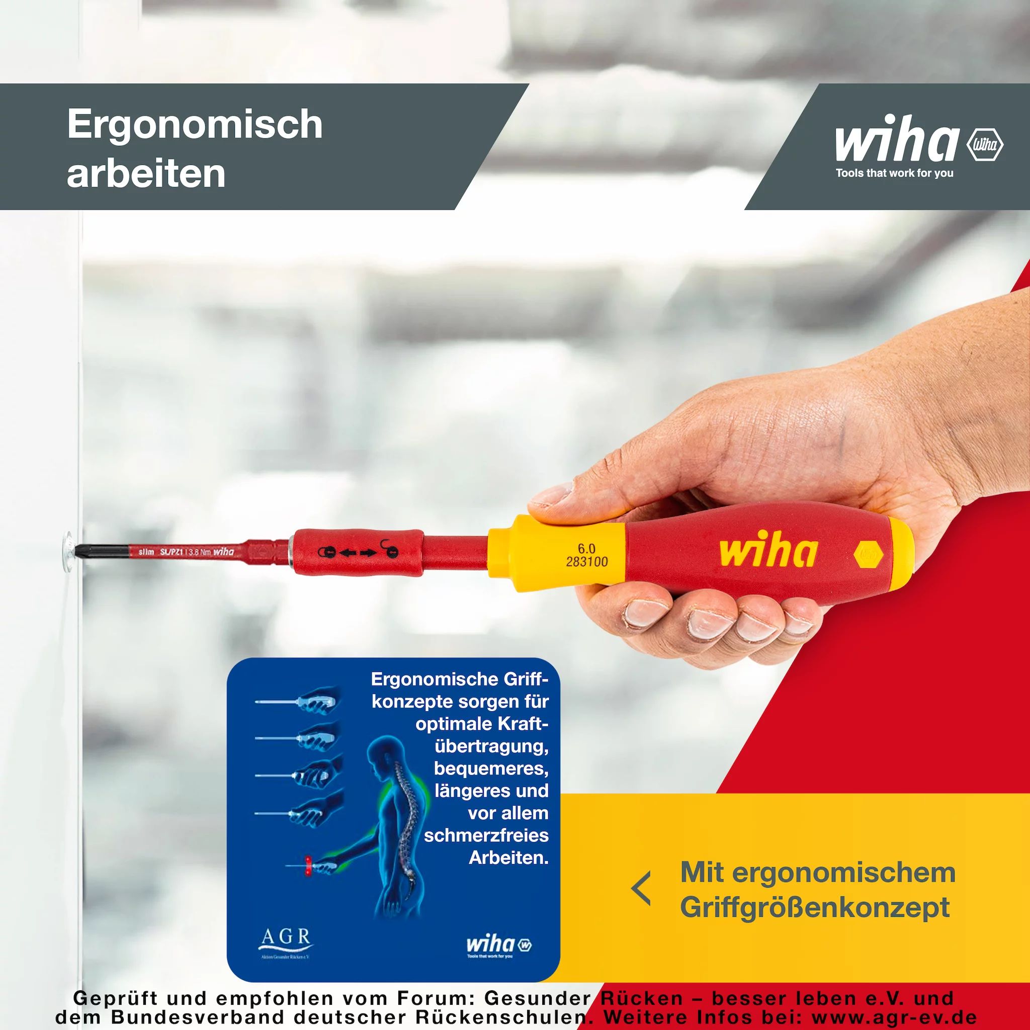 Wiha Schraubendreher und Bit Set slimVario® gemischt 19-tlg. inkl. Falttasche