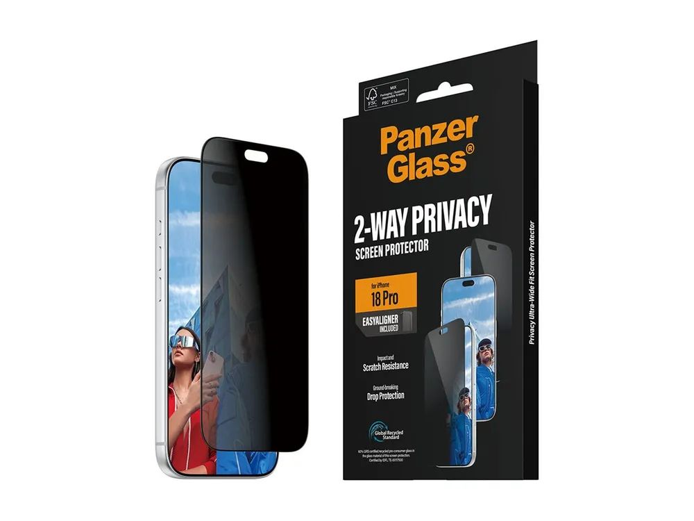 PanzerGlass Bildschirmschutz für Handy - ultrabreite Passform mit EasyAligner