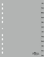 Durable Trennelement - 12 Teile - vorgedruckt: Jan-Dec