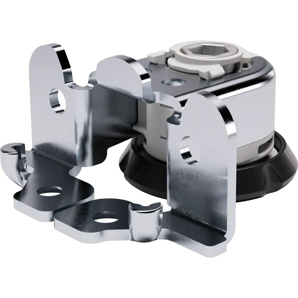 ITALIANA FERRAMENTA Höhenversteller Integrato Tech D Höhe 23mm, Zamak/KS schwarz