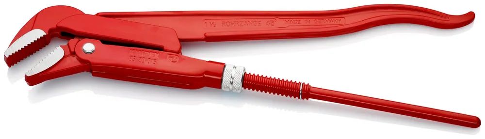 KNIPEX Rohrzange 45° rot pulverbeschichtet 430 mm