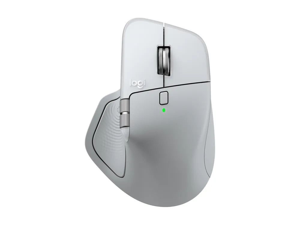 Logitech MX Master 4 for Mac - Maus - 8 Tasten - kabellos - Bluetooth, 2.4 GHz - kabelloser Empfänger (USB)