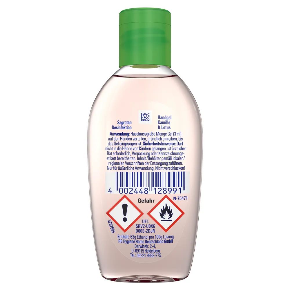 Sagrotan Hand-Desinfektionsgel Kamille & Lotus 50ml