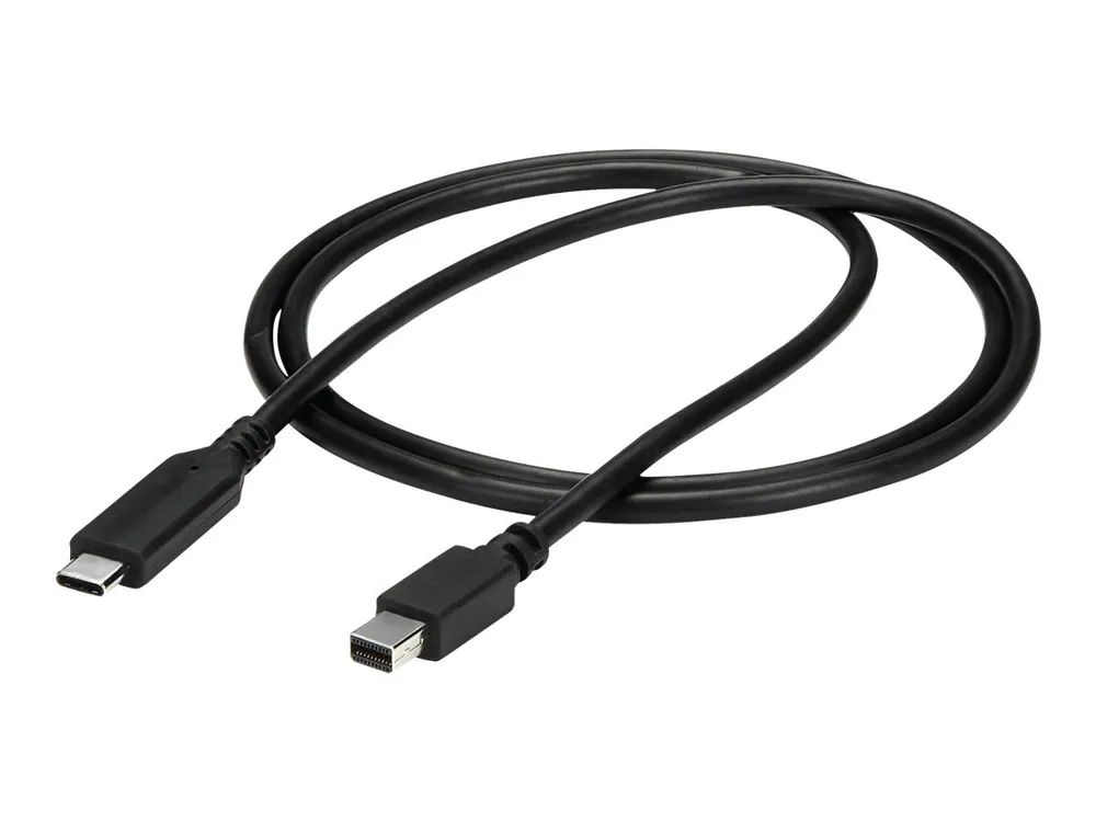 StarTech.com 1m / 3.3ft USB-C to Mini DisplayPort Cable - 4K 60Hz - Black - USB 3.1 Type C to mDP Adapter (CDP2MDPMM1MB)