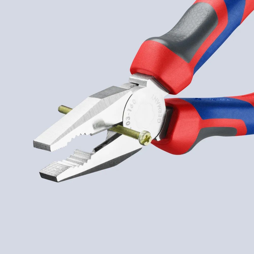 KNIPEX Kombizange mit Comfort-Griffen verchromt 160 mm