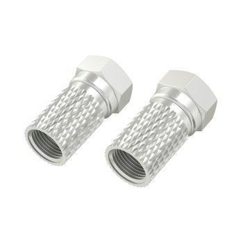 Hama F-Stecker, 5,5 mm, schraubbar, 2 Stück