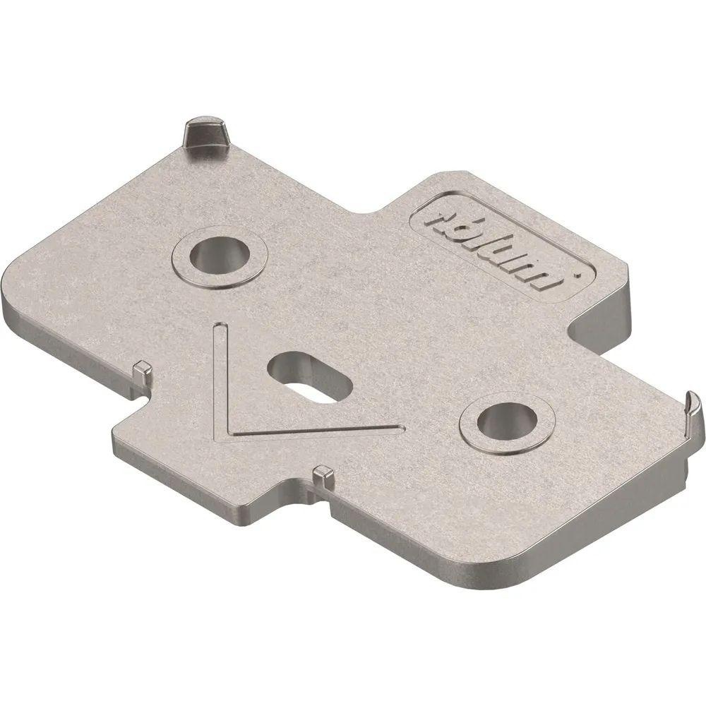 BLUM Winkelkeil kreuzform +5° Schraubversion, Zink, Distanzstärke 0,8 mm