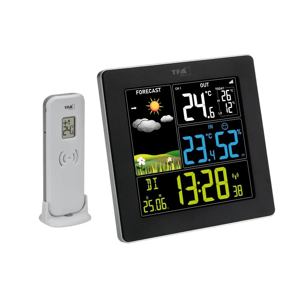 TFA Funk-Wetterstation mit Farbdisplay SUN 2