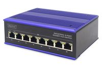 DIGITUS 8 Port Gigabit Ethernet Netzwerk PoE Switch, Industrial, Unmanaged