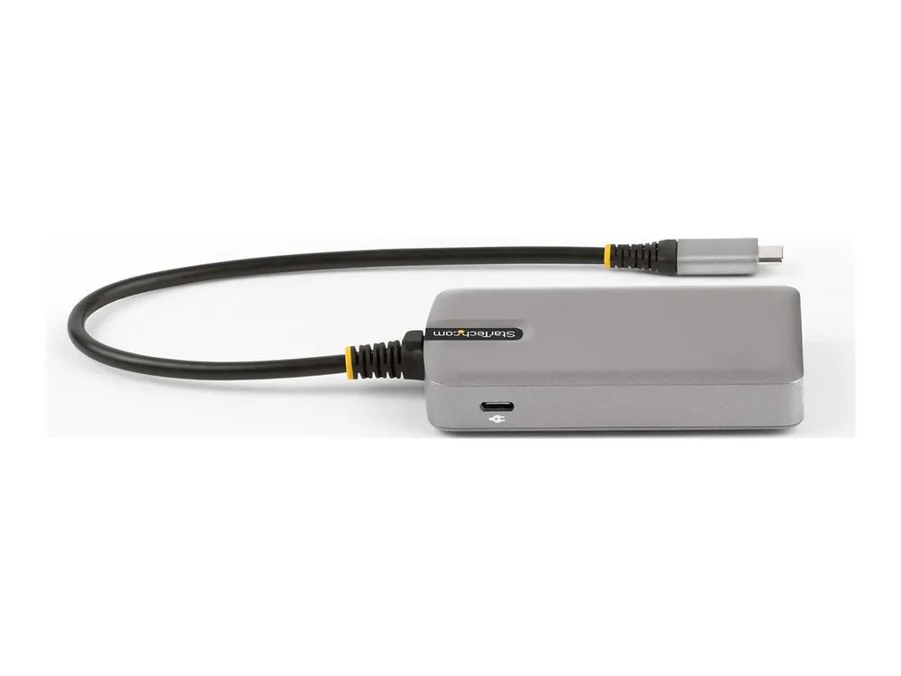 StarTech.com 4-Port USB-C Hub with USB-C DP Alt Mode Video Output 4K 60Hz, 3x USB-A, 1x USB-C, 100W Power Delivery Pass-Through, USB 3.2 Gen 2 (10Gbps)