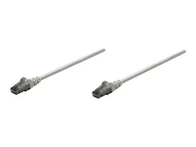 Intellinet Network Patch Cable, Cat6, 7.5m, Grey, CCA, U/UTP, PVC, RJ45, Gold Plated Contacts, Snagless, Booted, Lifetime Warranty, Polybag - Patch-Kabel - RJ-45 (M)