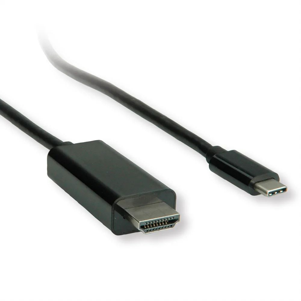 ROLINE USB Typ C - HDMI Adapterkabel, ST/ST, 2 m