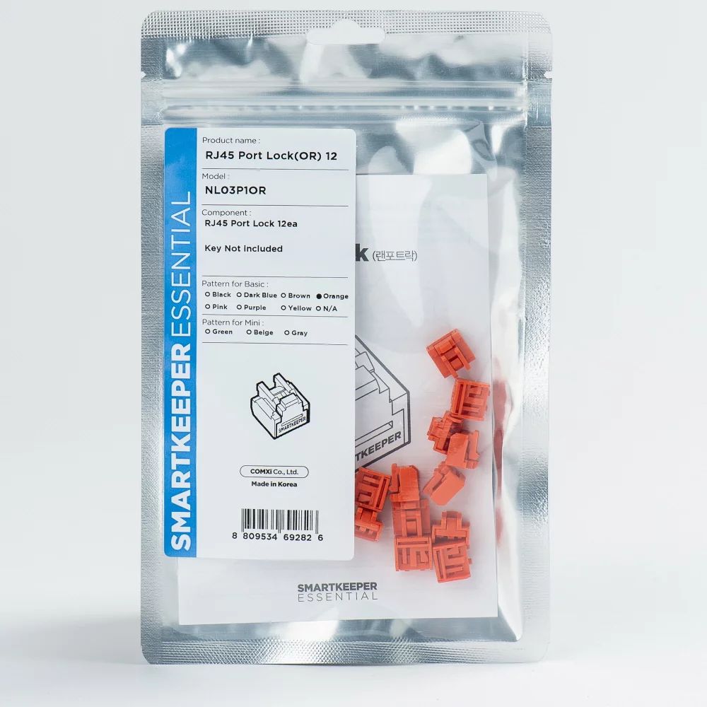 Smart Keeper Basic"RJ45 Port" Blocker orange 12 Stk. - Kabel