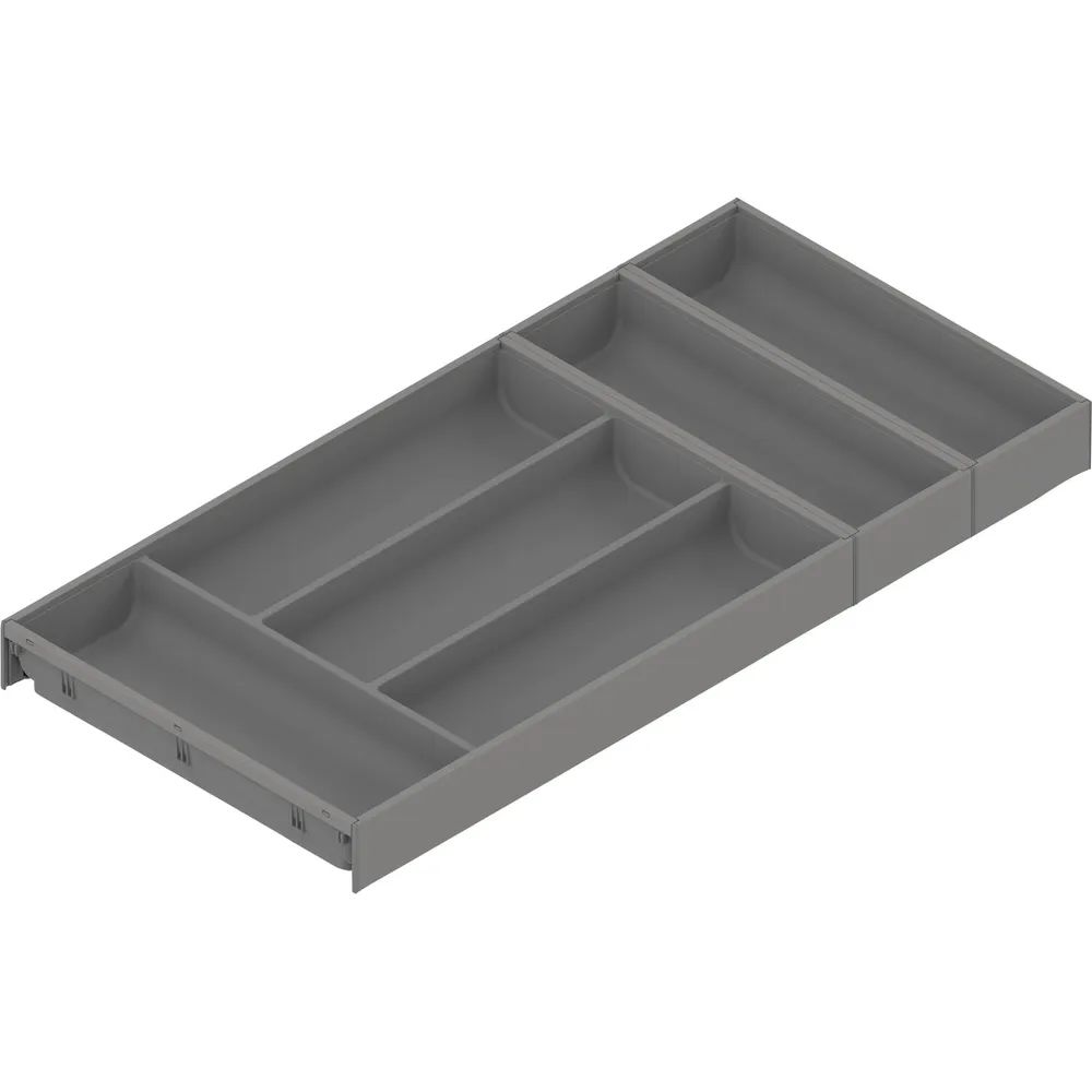 BLUM AMBIA-LINE Besteckeinsatz NL650mm,B300mm, Stahl Indiumgrau