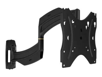 Chief Thinstall 18" Extension Single Arm Wall Mount - For Displays 10-40" - Black - Befestigungskit (Kippbare Wandhalterung, Dual-Schwenkarm)