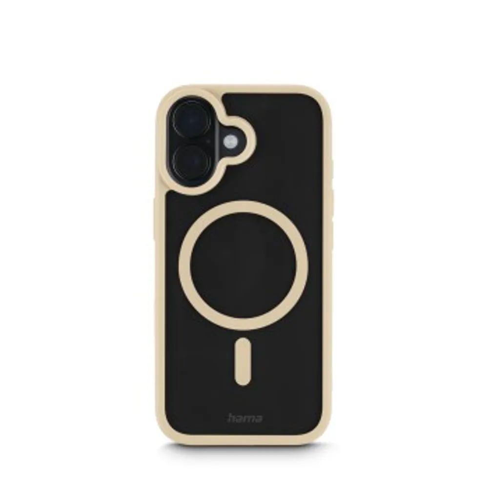 Hama Handyhülle "Frame Protect" für iPhone 17, magnetisch, durchsichtig, Beige