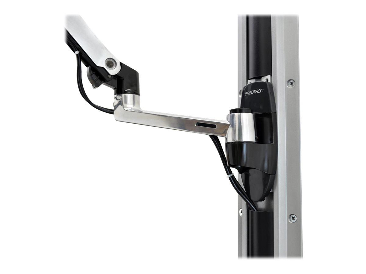 Ergotron LX - Befestigungskit (CPU-Halter, Maushalterung, 2 Schienenabdeckungen, Tastaturarm, 2 Kabelkanäle, Handgelenkkissen, Wandschiene 10", Wandschiene 34", Display-Befestigung, Mauspad) - für LCD-Display / PC-Ausrüstung - kleiner CPU-Halter - Sc