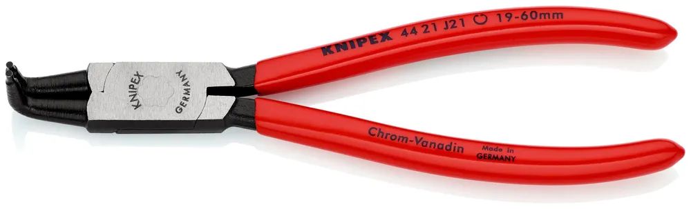 KNIPEX Sicherungsringzange für Innenringe in Bohrungen mit Kunststoff überzogen schwarz atramentiert 170 mm