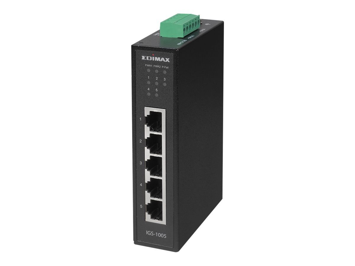 Edimax IGS-1005 - Switch - 5 x 10/100/1000 - an DIN-Schiene montierbar