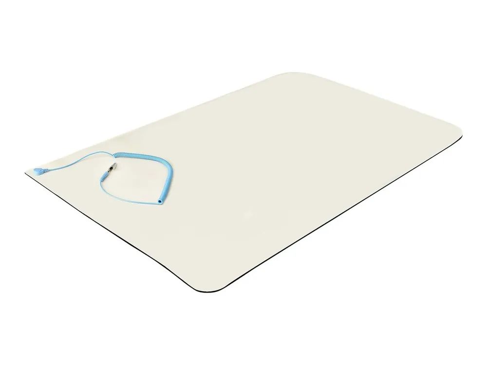 StarTech.com 23x47in Anti Static Mat, ESD Mat for Electronics Repair, Anti Static Desk Mat w/Detachable Grounding Wire, ANSI/ESD S 4.1 Compliant, Flexible Thermoplastic Work Mat/Pad - Suitable for Tables (LG-ANTI-STATIC-MAT)