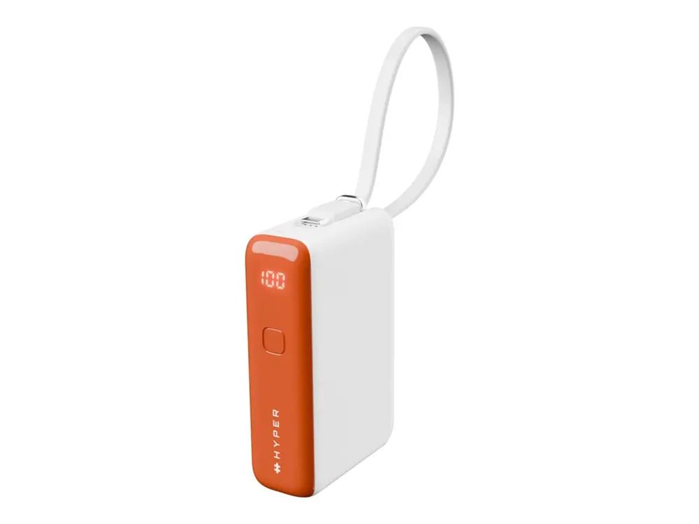 Targus Hyper HyperJuice Flex Mini - Powerbank - 10000 mAh - 30 watt - PD (USB-C) orange
