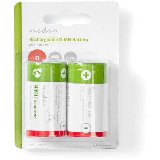 Nedis NI-MH-AKKU 1,2V 4000MAH D / NEDIS BANM40HR202B/2 BANM40HR202B