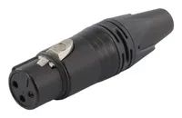 Equip Kabelverbinder 3-Polig Buchse schwarz