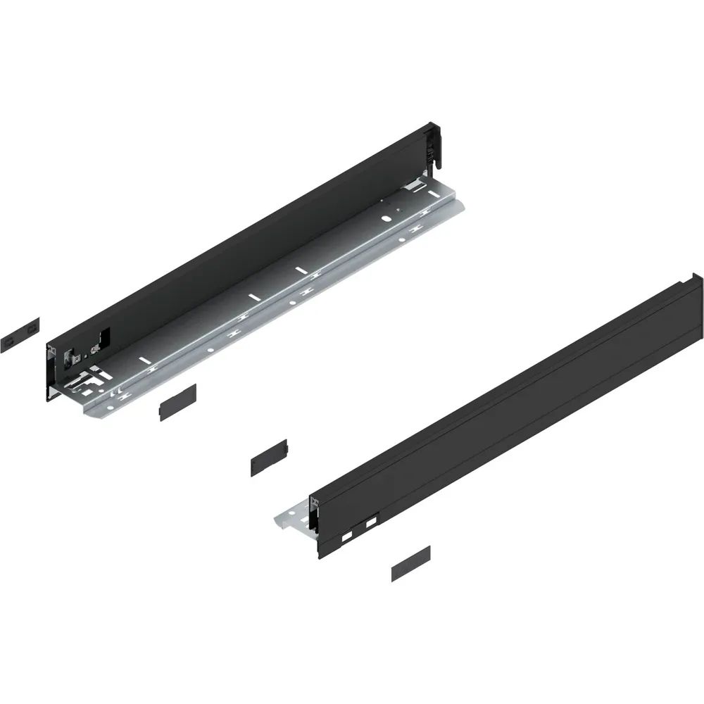 BLUM LEGRABOX pure Zarge Höhe N, NL 500, Carbonschwarz-matt