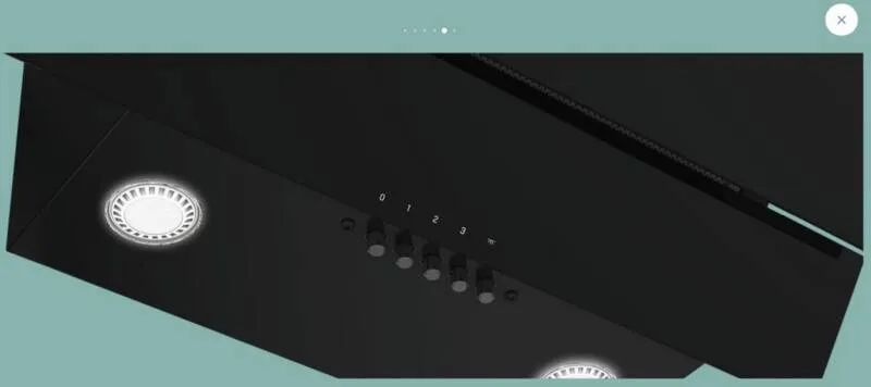 Beko BHCA62422BBH  Schräghaube, 60 cm, Abluft- und Umluftfähig, Schwarz