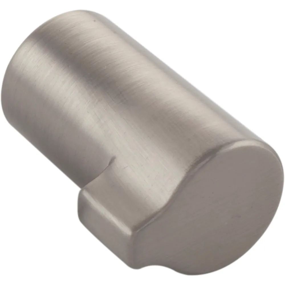 Furnipart Möbelknopf Scope Ø 16, Höhe 20, Tiefe 30 mm, Zinkdruckguss Edelstahl Effekt