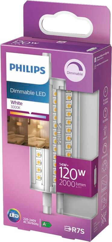 Philips Spot (dimmbar) - 14 W - 120 W - 2000 lm - 15000 h - Weiß