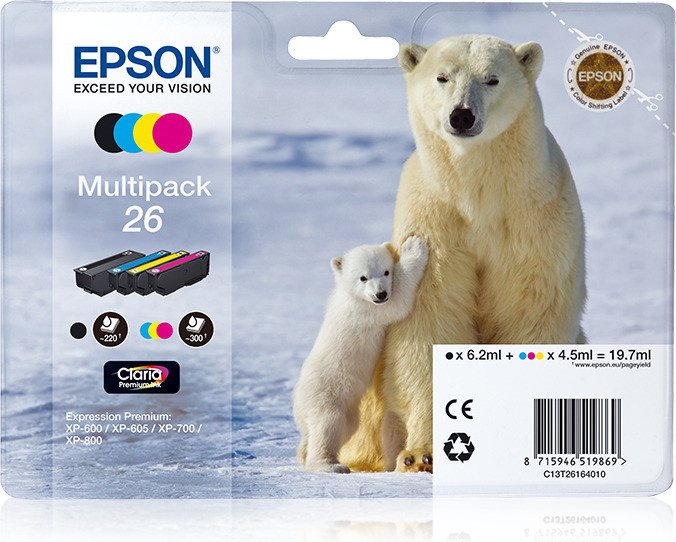 Epson Tinte 26 Multipack Polar Bear