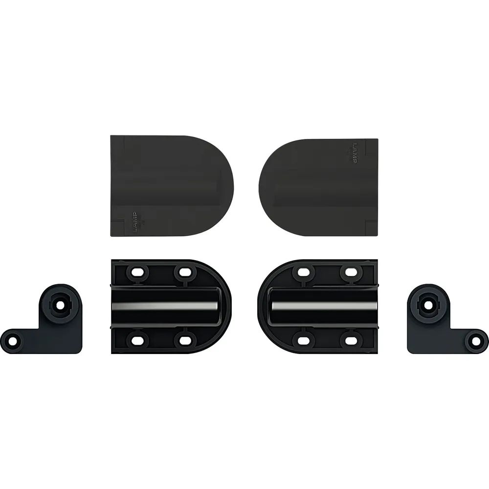 LAMP® Deckelscharnier HG-JHM20-80 groß; Aluminium/Kunststoff schwarz