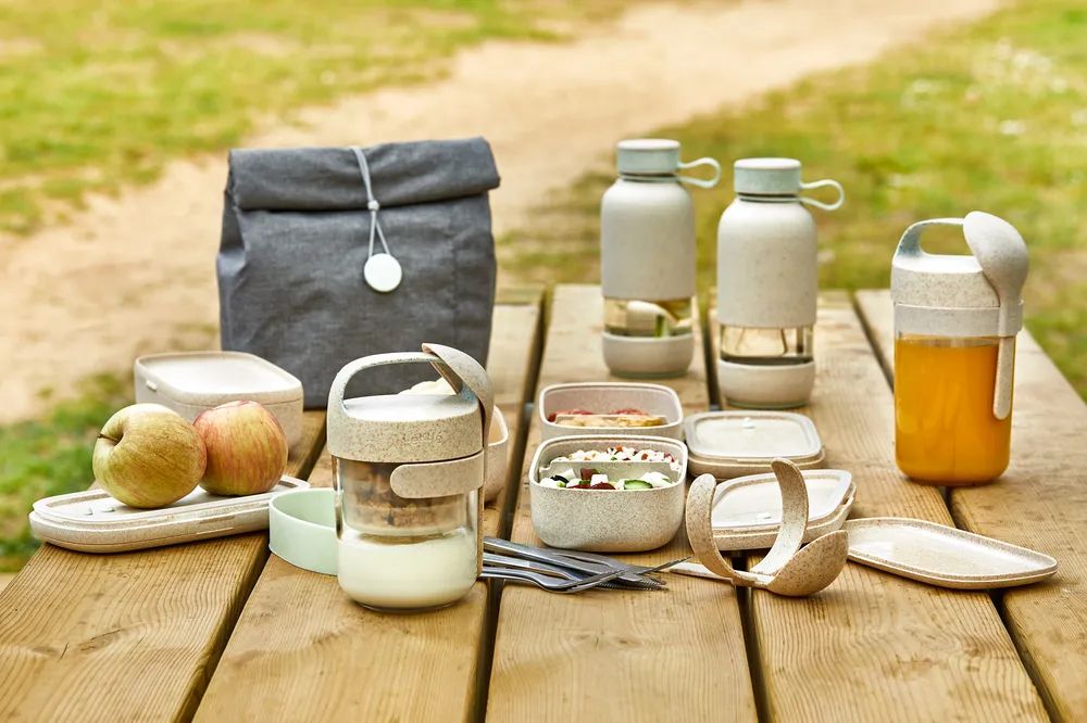 Lékué Isolierte Lunchtasche To Go Organic - Grey